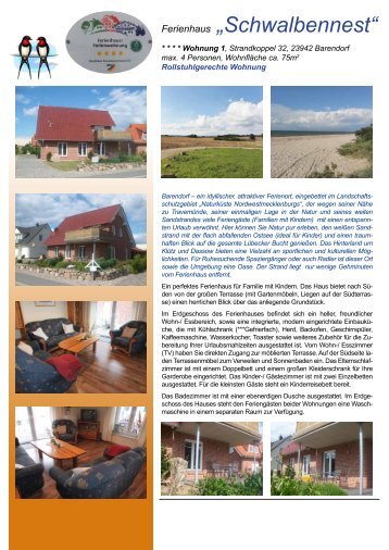 Ferienhaus „Schwalbennest“ - Ferienvermietung-online.de