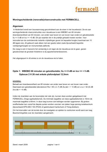 Woningscheidende (renovatie)vloerconstructie met FERMACELL ...