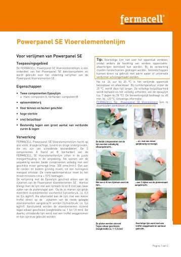 Powerpanel SE Vloerelementenlijm - Fermacell