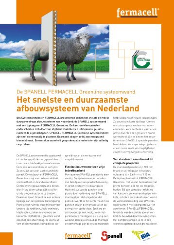 SPANELL FERMACELL Greenline systeemwanden