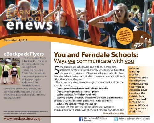 September 14, 2012 - Ferndale Public Schools