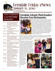 Ferndale Friday eNews - Ferndale Public Schools