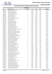 OFERTA PERSOAL ESTATUTARIO 2006 CELADOR ... - FERNOCAS