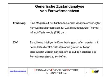 Generische Zustandanalyse von Fernwärmenetzen Erklärung