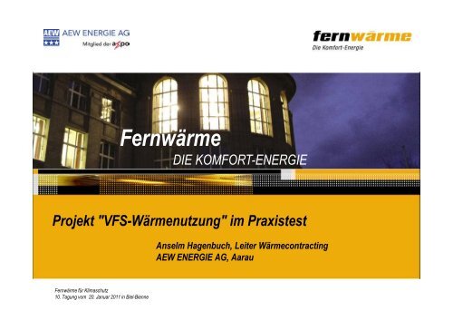 webGIS-Applikation - Verband Fernwärme Schweiz