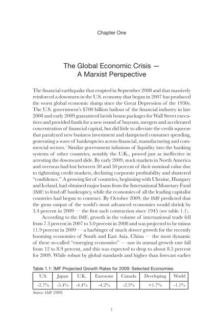 The Global Economic Crisis — A Marxist Perspective - Fernwood ...