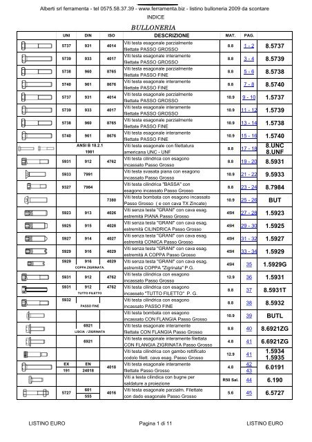 PAGINA 000 INDICE EURO - Ferramenta.Biz