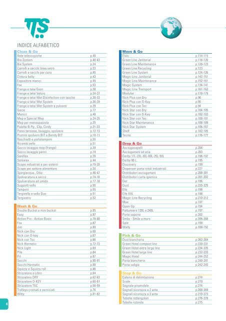 TTS Materiali per pulizie CATALOGO TECNICO ... - Ferramenta.Biz