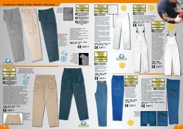 60 61 Abbigliamento - Clothing - Prendas ... - Ferramenta.Biz