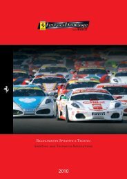 Regolamento tecnico e sportivo - Ferrari