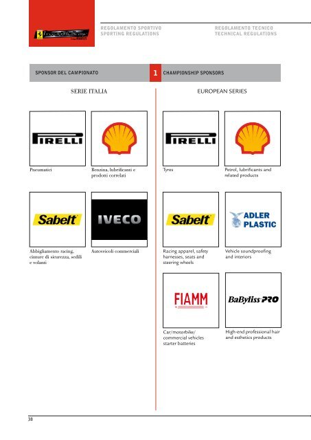 Regolamento tecnico e sportivo - Ferrari