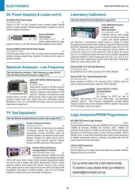 Power Analysers & Recorders cont'd. - Ferret