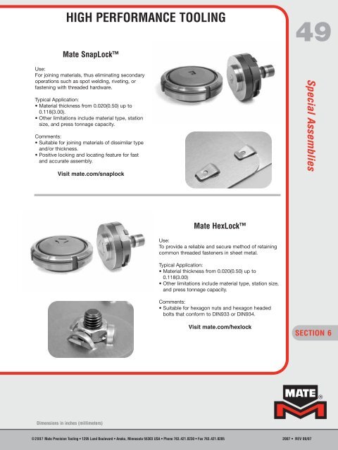 high performance tooling systems for trumpf style presses - Ferret