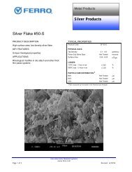 Silver Products Silver Flake #50-S - Ferro