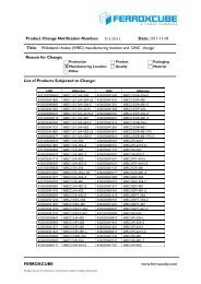 Wideband chokes (WBC) - Ferroxcube