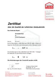 Zertifikat - Fertighaus Weiss GmbH