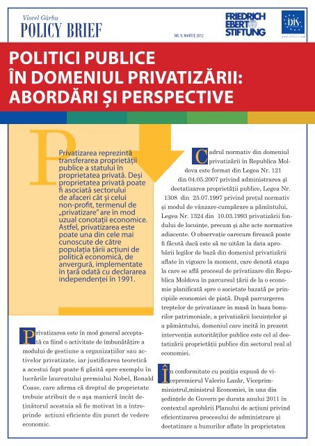 Politici publice în domeniul privatizării: abordări şi perspective