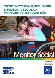 oportunităţi egale, incluziune şi protecţie socială a persoanelor cu ...