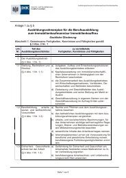 Ausbildungsrahmenplan Immobilienkaufmann/Immobilienkauffrau