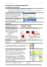Anleitung zur Kurswahl 2015 - FEG Sandhausen