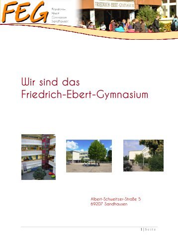 aktuelle Schulbroschüre des FEG - FEG Sandhausen