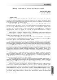 La carta de servicios del archivo de Castilla-la Mancha - Fesabid