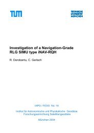 IMU's Inertial Sensors - Earth Oriented Space Science and Technology