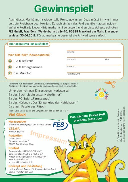 Das Kindermagazin der FES GmbH - Fessie