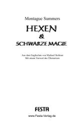 Hexen und schwarze magie.qxd - Festa Verlag