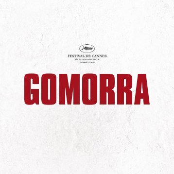 French press kit Gomorra - Festival de Cannes