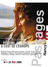 le programme - Festival Passages