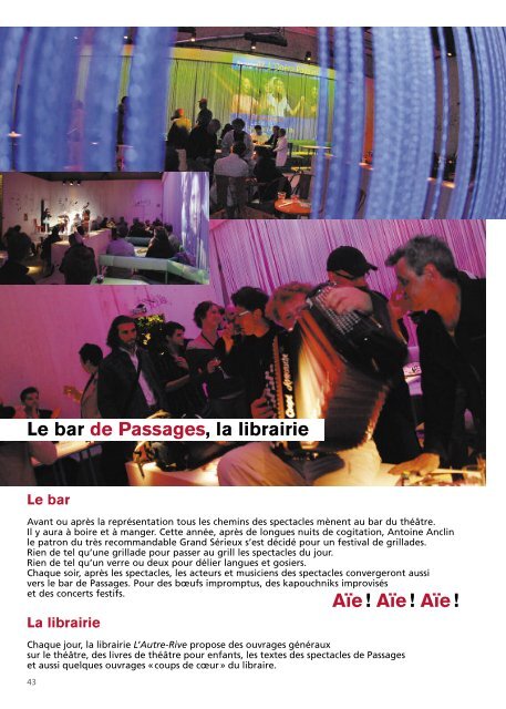 le programme - Festival Passages