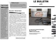 Bulletin du 10 mai - Festival Passages