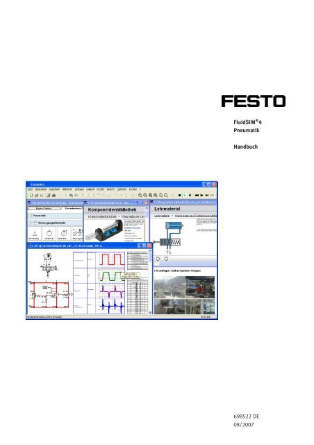 FluidSIM®4 Pneumatik Handbuch 698522 DE 08 ... - Festo Didactic