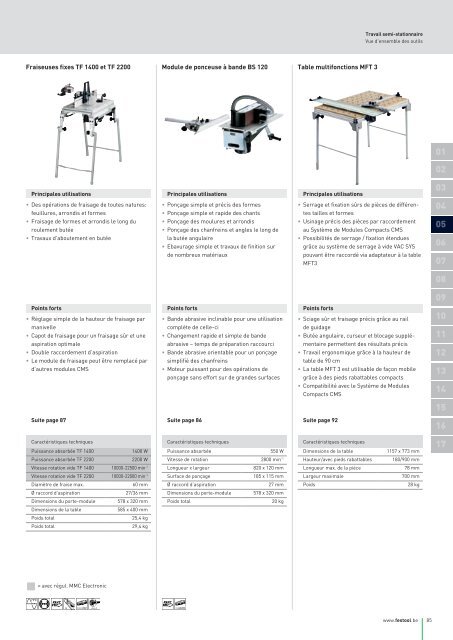 Travail semi-stationnaire - Festool