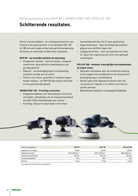 Schuren en PolijSten - Festool