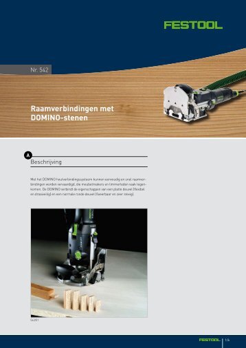 Raamverbindingen met DOMINO-stenen - Festool