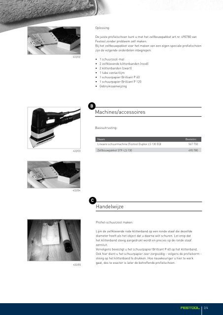 Radiatoren en soortgelijke ronde profielen schuren - Festool