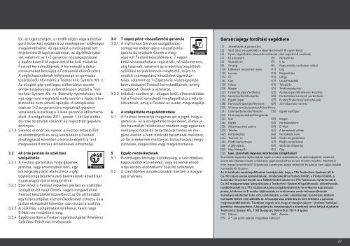 A garanciális és szerviz kondiciókat innen tölthei le PDF-ben - Festool