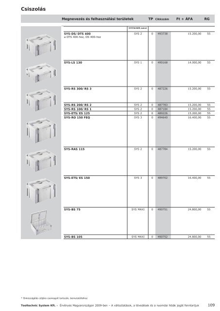 Tartalomjegyzék Oldal - Festool