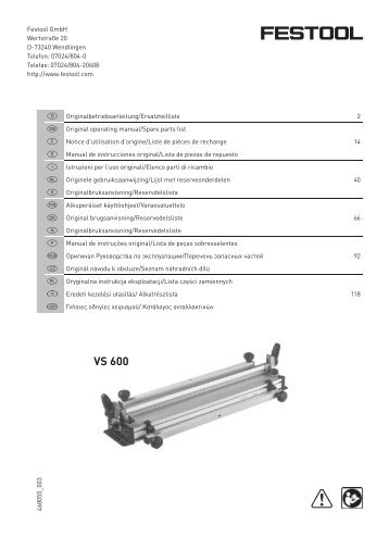 VS 600 - Festool