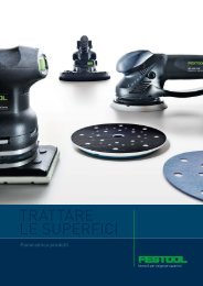 TRATTARE LE SUPERFICI - Festool