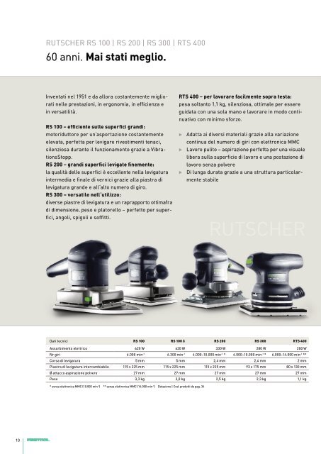 TRATTARE LE SUPERFICI - Festool