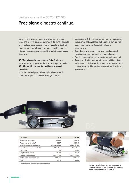 TRATTARE LE SUPERFICI - Festool