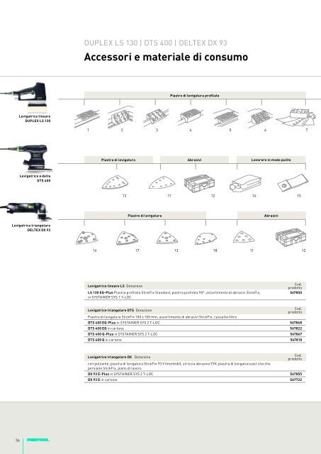 TRATTARE LE SUPERFICI - Festool