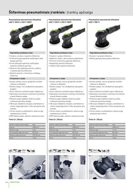 Šlifavimas pneumo įrankiais.pdf - FESTOOL