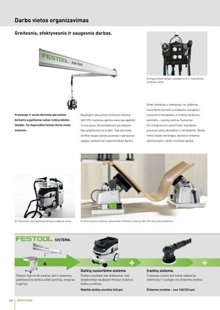 Darbo vietos organizavimas.pdf - FESTOOL