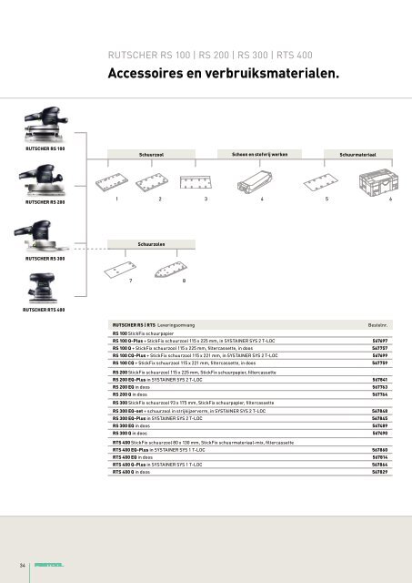 Schuren en PolijSten - Festool