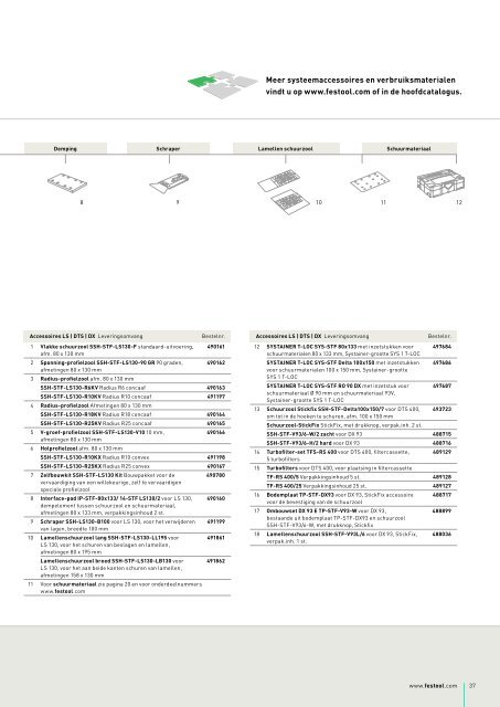 Schuren en PolijSten - Festool