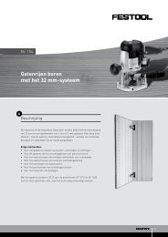 Gatenrijen boren met het 32 mm-systeem - Festool